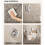 Adhesive Bathroom Rack Rotating Suction Technology for-White 5