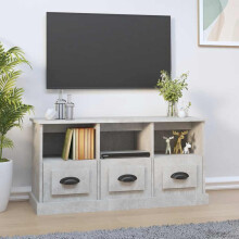Berkfield TV Cabinet Concrete Grey 100x35x50 cm Engineered Wood