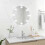 Berkfield Wall Mirror with LED Lights Round Glass 3
