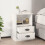 Berkfield Bedside Cabinets 2 pcs High Gloss White 43x36x60 cm 1