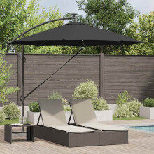 Berkfield Umbrella Black 294 x 294 x 248 cm Polyester and Aluminium