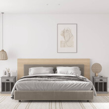 Berkfield Bedside Cabinets 2 pcs Grey Sonoma 43x36x50 cm