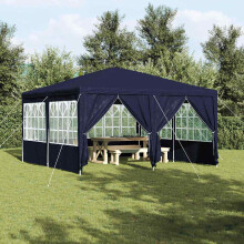Berkfield Party Tent Blue 400 x 400 x 266 cm Polyethylene