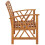 Berkfield Garden Bench 119 cm Solid Acacia Wood 3