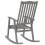 Berkfield Rocking Chair Grey Solid Acacia Wood 4