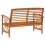 Berkfield Garden Bench 119 cm Solid Acacia Wood 4