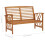 Berkfield Garden Bench 119 cm Solid Acacia Wood 7