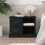 Berkfield Bedside Cabinet Black 60x35.5x45 cm 1