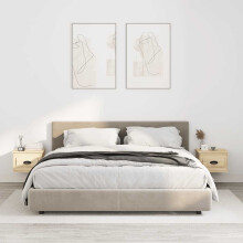 Berkfield Wall-mounted Bedside Cabinets 2 pcs Sonoma Oak 41.5x36x28cm