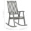 Berkfield Rocking Chair Grey Solid Acacia Wood 7