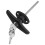 Universal Garage Door Emergency Release Lock Kit 3 Set, Heavy‑Duty T‑Handle with Keyed Security Access 1