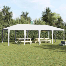 Berkfield Party Tent White 800 x 400 x 266 cm Polyethylene and Steel