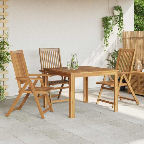 Berkfield Folding Garden Chairs 3 pcs Solid Acacia Wood 1