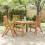 Berkfield Folding Garden Chairs 3 pcs Solid Acacia Wood 3