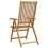 Berkfield Folding Garden Chairs 3 pcs Solid Acacia Wood 8