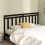Berkfield Bed Headboard Black 206x4x100 cm Solid Wood Pine 1
