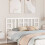 Berkfield Bed Headboard White 156x4x100 cm Solid Wood Pine 1