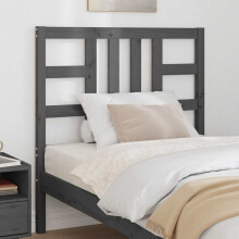 Berkfield Bed Headboard Grey 96x4x100 cm Solid Wood Pine