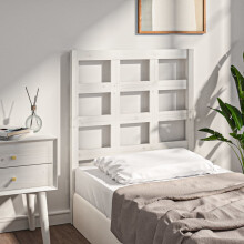 Berkfield Bed Headboard White 80.5x4x100 cm Solid Wood Pine