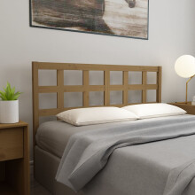 Berkfield Bed Headboard Honey Brown 156x4x100 cm Solid Wood Pine