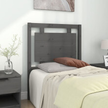 Berkfield Bed Headboard Grey 80.5x4x100 cm Solid Pine Wood