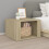 Berkfield Bedside Table Sonoma Oak 57x55x36 cm Engineered Wood 1