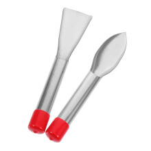 2pcs Stainless Steel Garden Trowel Set, Ergonomic Comfort Grip Hand Tool for Planting and Transplanting