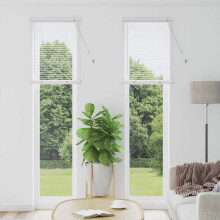 Berkfield Venetian Blinds Height Adjustable White 220 x 65 cm Aluminium