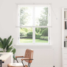 Berkfield Venetian Blinds Height Adjustable White 175 x 110 cm Aluminium