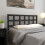 Berkfield Bed Headboard Black 165.5x4x100 cm Solid Wood Pine 1