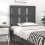 Berkfield Bed Headboard Grey 80.5x4x100 cm Solid Wood Pine 1