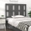 Berkfield Bed Headboard Grey 95.5x4x100 cm Solid Wood Pine 1
