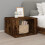 Berkfield Bedside Table Smoked Oak 57x55x36 cm Engineered Wood 1