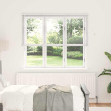 Berkfield Venetian Blinds Height Adjustable White 175 x 160 cm Aluminium