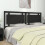 Berkfield Bed Headboard Black 205.5x4x100 cm Solid Pine Wood 1