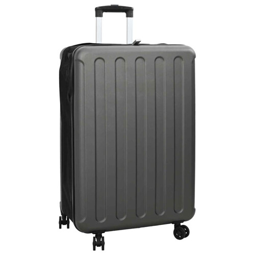 Berkfield Suitcase Folding Dark grey 50 x 30 x 76 cm ABS Plastic