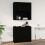 Berkfield Wall Cabinet Black 80x33x80 cm Engineered Wood 1