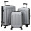 Berkfield Suitcase with Lock 3 pcs Silver 50 x 31 x 78 cm ABS Plastic 1