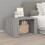Berkfield Bedside Table Grey Sonoma 57x55x36 cm Engineered Wood 1