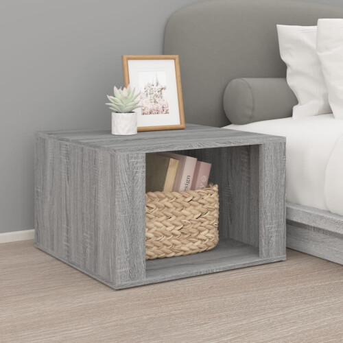 Berkfield Bedside Table Grey Sonoma 57x55x36 cm Engineered Wood