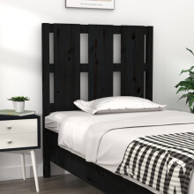 Berkfield Bed Headboard Black 80.5x4x100 cm Solid Wood Pine