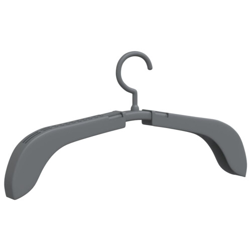 Berkfield Extendable Clothes Hangers 10 pcs Grey 2