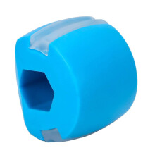 Jaw Exerciser for Double Chin Reduction, Beginner Jawline Trainer Ball with Sculpting Workout and Custom Fit Bite Strips