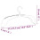 Berkfield Extendable Clothes Hangers 10 pcs Grey 8