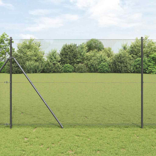 Berkfield Welded Wire Fence Grey