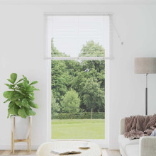 Berkfield Venetian Blinds Height Adjustable White 220 x 115 cm Aluminium