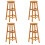 Berkfield Bar Stools 4 pcs Solid Acacia Wood 2