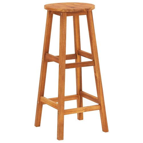 Berkfield Bar Stools 4 pcs Solid Acacia Wood 2