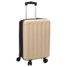 Berkfield Suitcase Folding Champagne 34 x 23 x 55.5 cm ABS Plastic