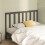 Berkfield Bed Headboard Grey 126x4x100 cm Solid Wood Pine 1